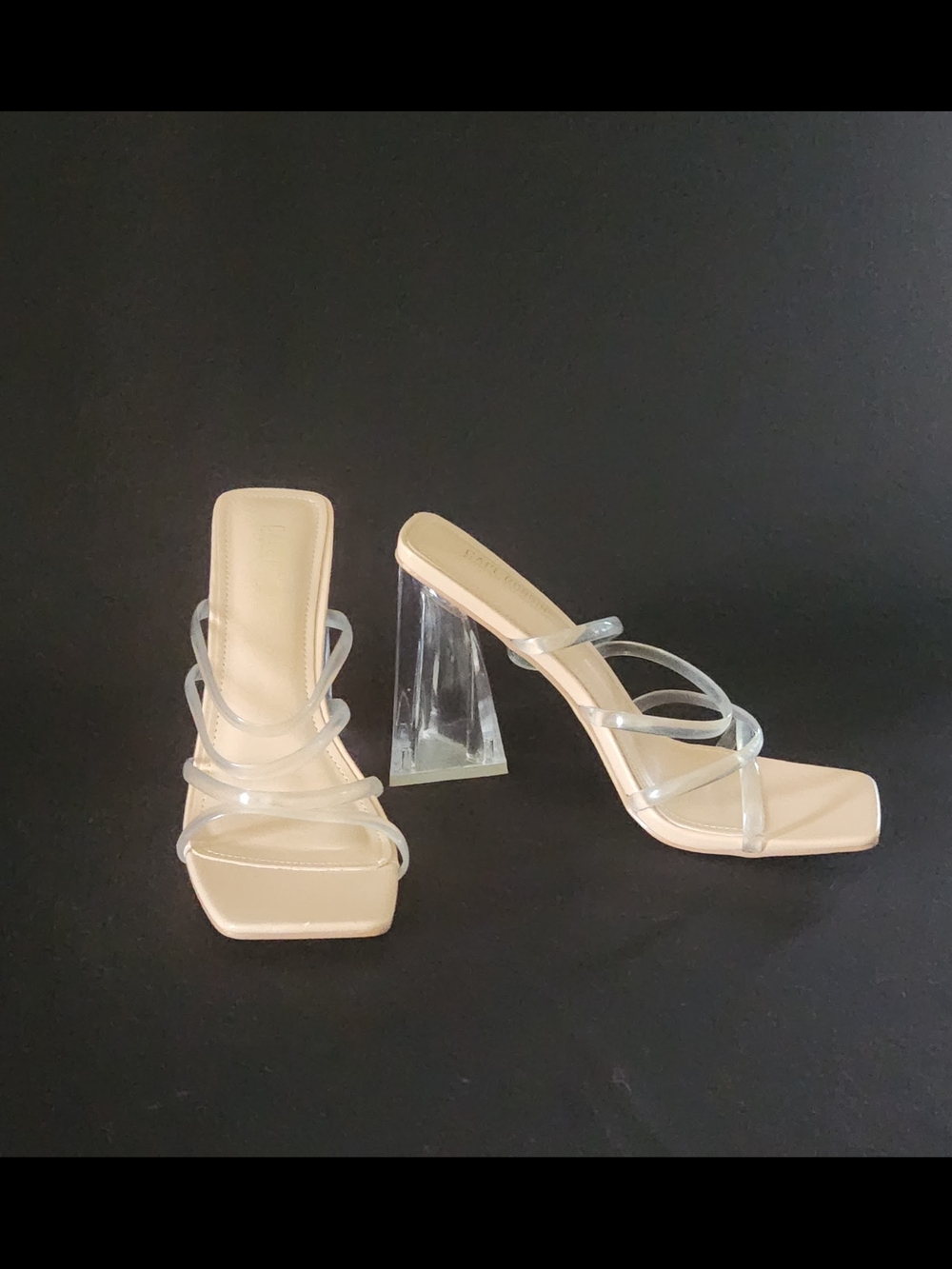Cape Robbin Lucite Clear High Heel Jelly Sandals Size 10